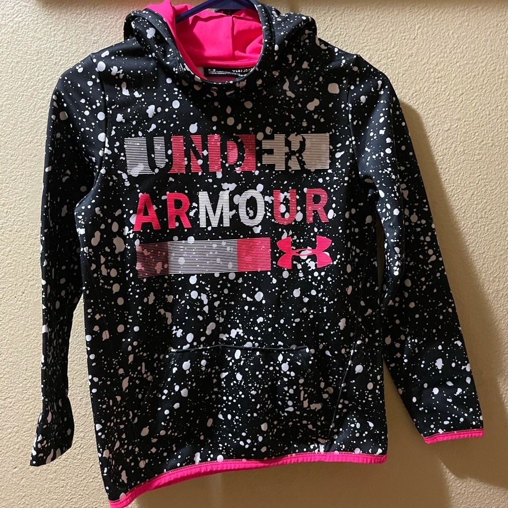 Under Armour Girls Cold Gear Hoodie YLG - Picture 3 of 9